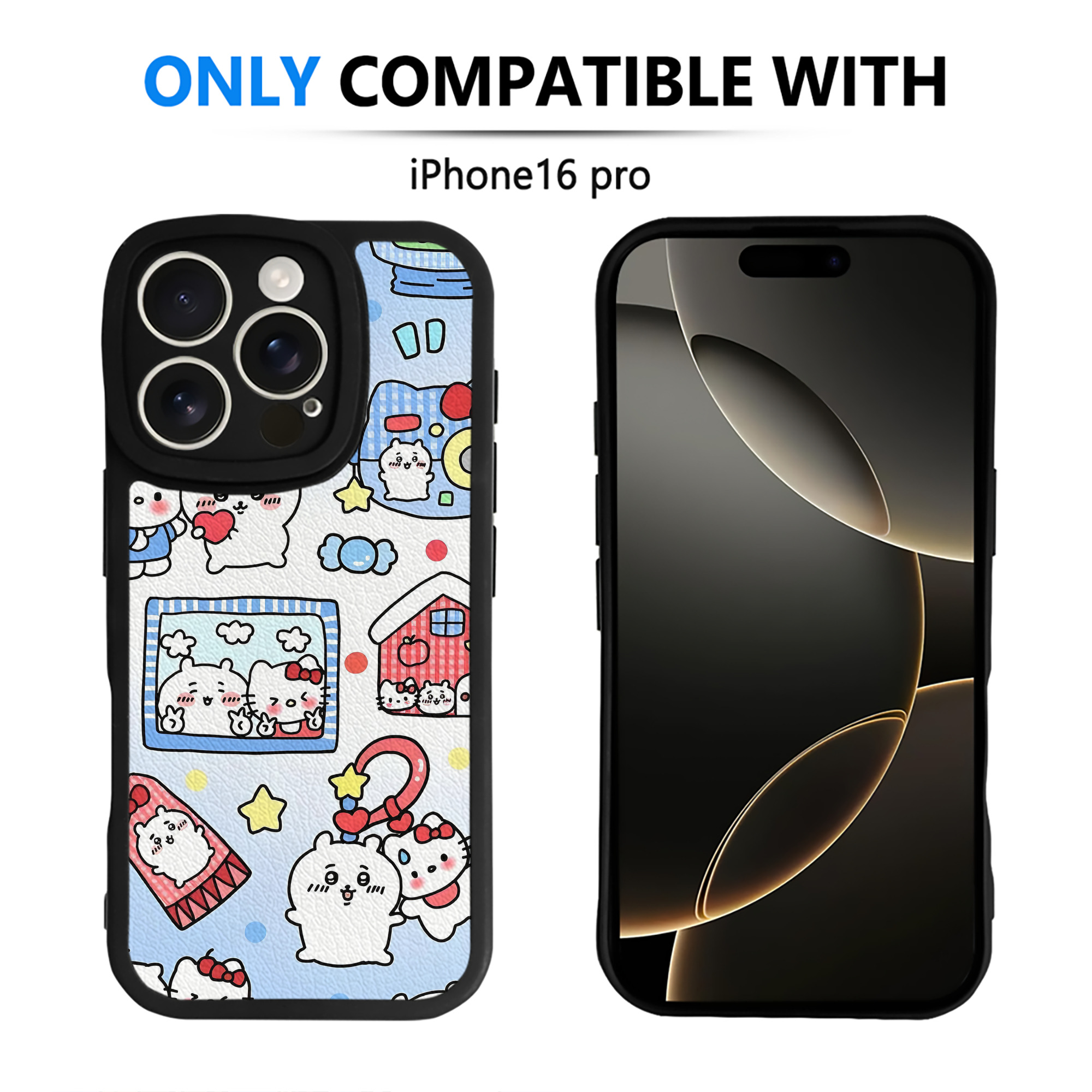 （画像用） ちいかわ Chii-kawa 【iPhone 16シリーズ対応】シリコンスマホケース（レザー調） 材質：シリコン